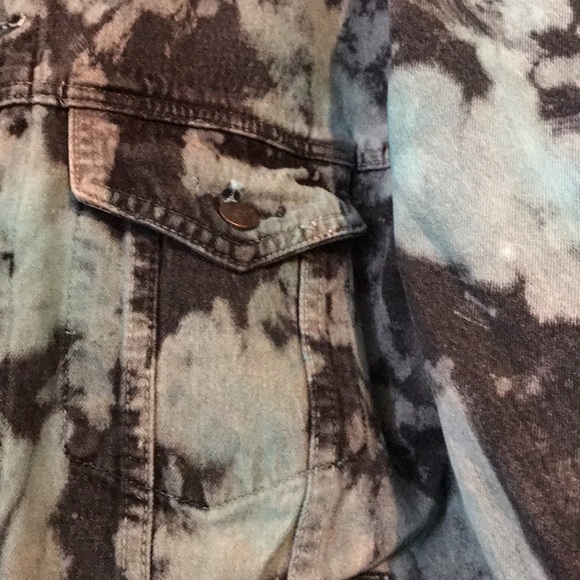 LF Carmar tie dye oversized denim jacket NWOT XS-L - Picture 3 of 4